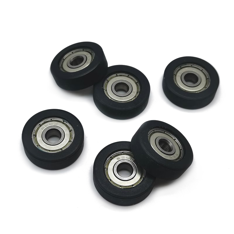 PU62626-8 626zzブラックシングルローロータリーPUディープグルーブボールベアリング